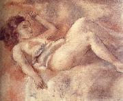 Jules Pascin Nude of sleep like a log oil on canvas